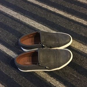 report women's alexa side zip slip on sneaker